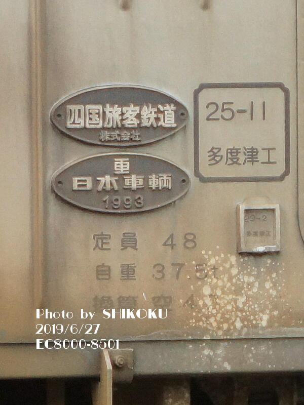Amazon.co.jp: 製造銘板 車内銘板 近畿車輌 近畿車両 44年 国鉄